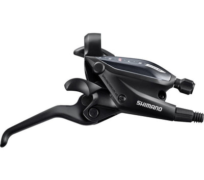 Verdeller Shimano (derecha) con palanca de freno 8 velocidades ST-EF505 3 dedos negros