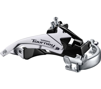 Shimano Voorkerailleur 3 x 6 Tourney a 7 velocità FD-Ty510 Top Swing Dual Pull Lage Klem 42T (66-69 °)