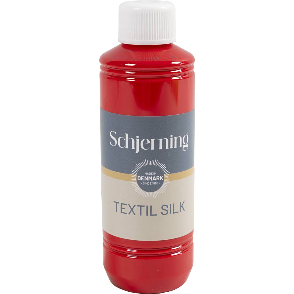 Schjerning Silk Paint cenere seta, rosso carminio, 250 ml 1 bottiglia