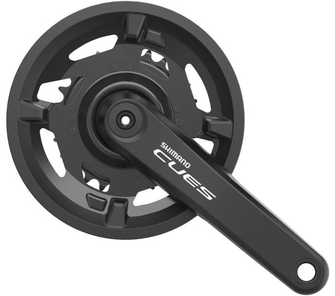 Shimano cues fc-u4000-2 square crankset w chain guard