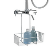 Wenko doucherek milo rvs glanzend 25x36cm - zonder boren - doucherekje hangend - douchemand - douchecaddy ophangbaar
