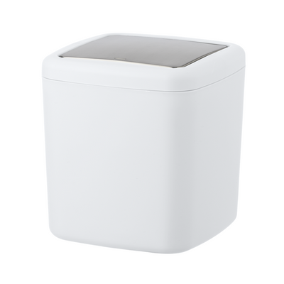 Wenko 1065668 - contenitore per rifiuti barc. s 3 litri bianco | 1 pz