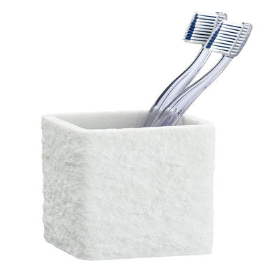 Wenko 1069551 - bicchiere per spazzolino villata bianco | 1 pz