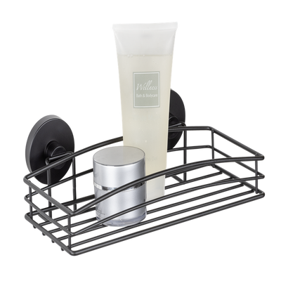 Wenko 1069605 - scaffale da parete sottovuoto nero | 1 pz
