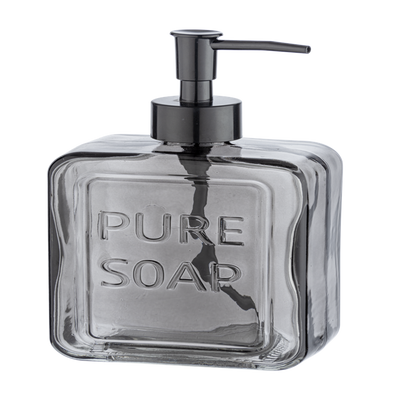 Pompa sapone Wenko in vetro grigio 550 ml