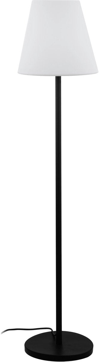 Eglo alghera staande lamp buiten - e27 - 148,5 cm - zwart|wit