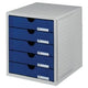 Cómoda han burobox 1450-14 5 cajones azul