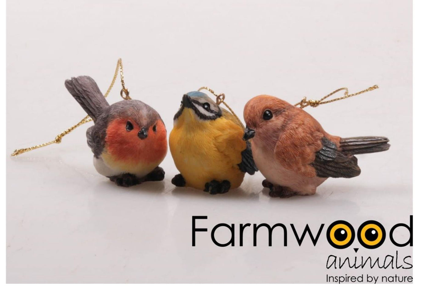 Farmwood colgante animales pájaro polipiedra 5,6x3x4cm