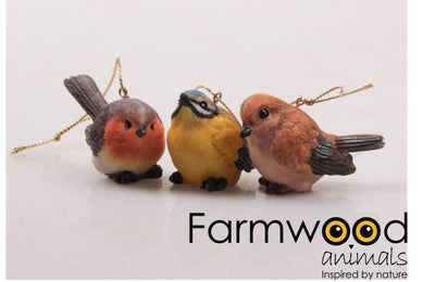 Farmwood animals hanger vogel polystone 5,6x3x4cm