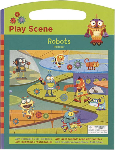 Dam Robots Play Scene con pegatinas reutilizables