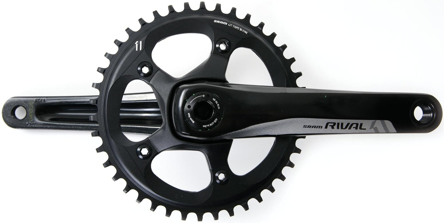 Sram Cranket Rival 1 BB30 42 T. 170 mm negro