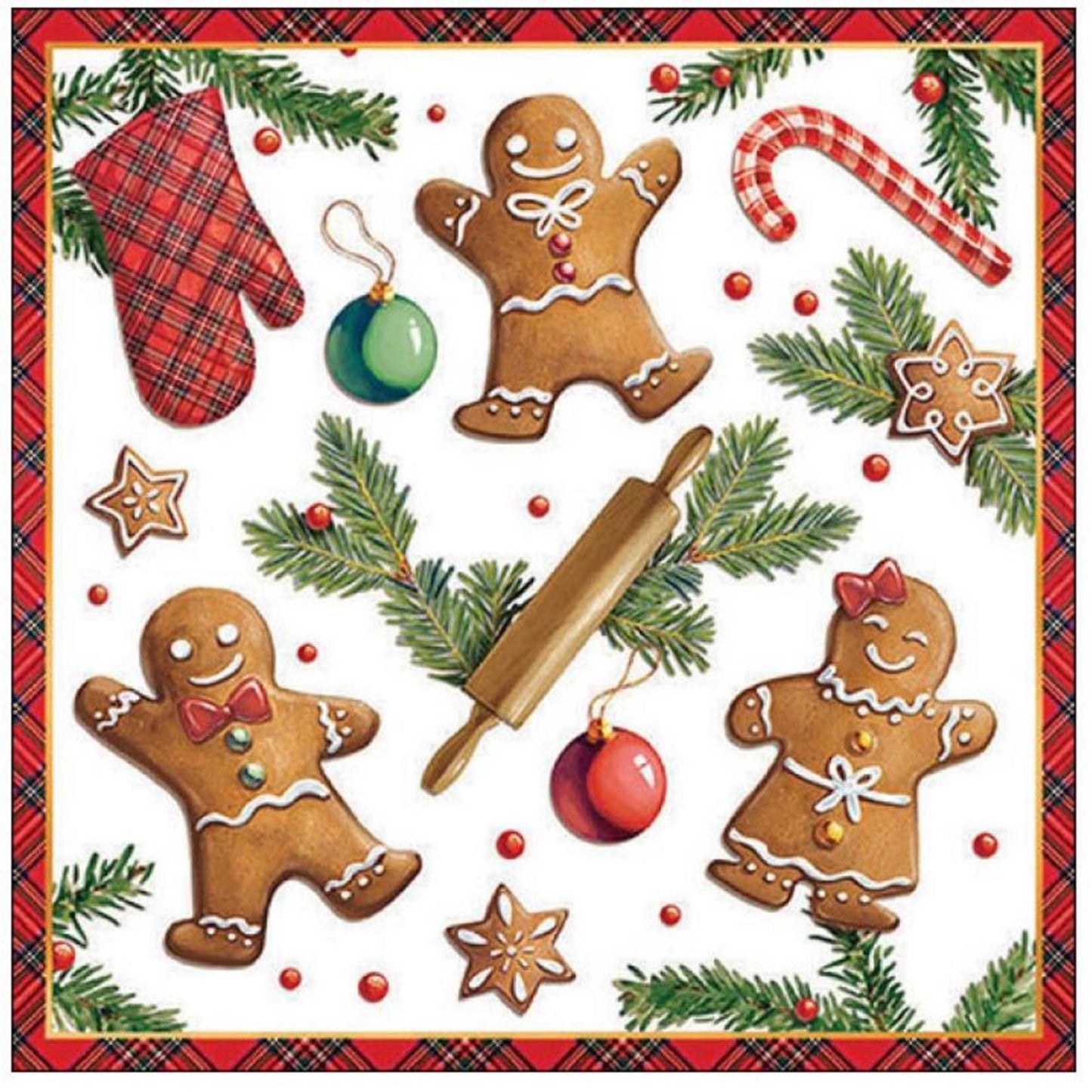 Servilletas Ambiente 33cm pan de jengibre