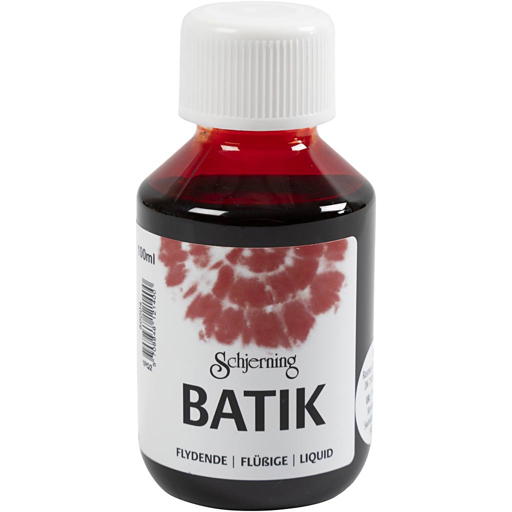 Vernice batik Schjerning, rossa, 100 ml 1 bottiglia