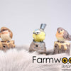 Farmwood animals tuinbeeld vogel met muziek 9x6x10 cm