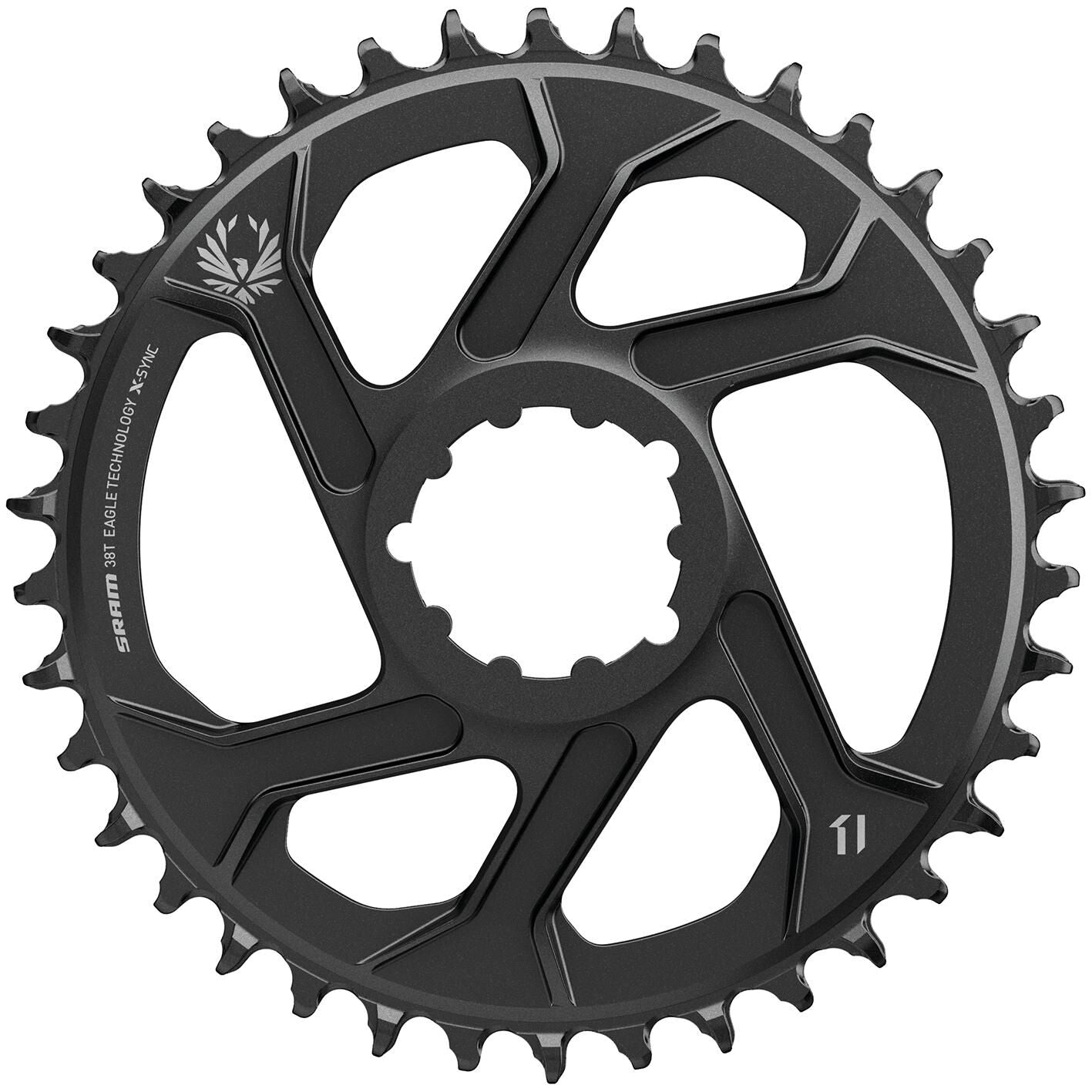 Anillo de cadena sram x-sync 2 38t negro