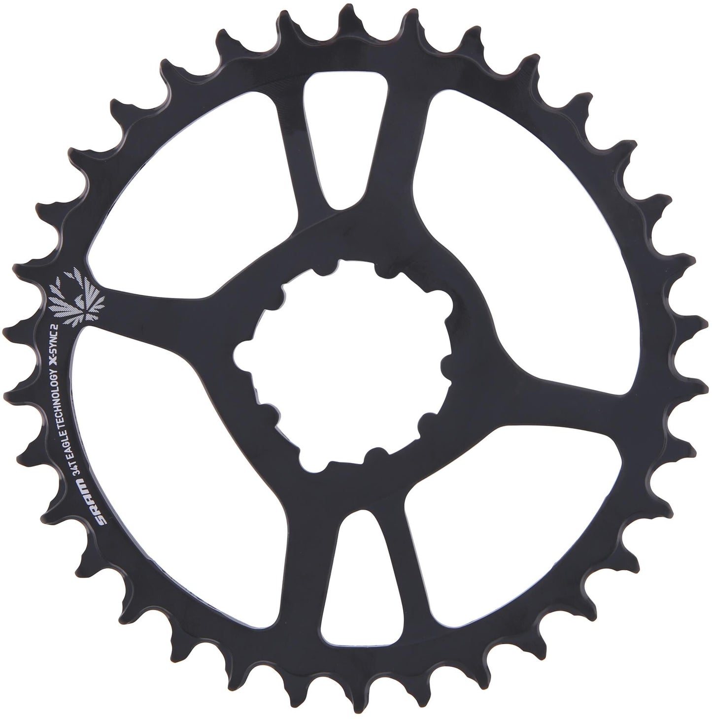 Sram kettenblatt x-sync 2 chain ring x-sync2 34 teeth steel black