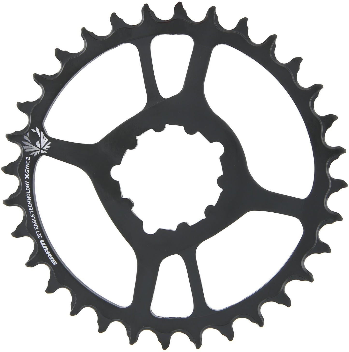 Anello a catena Sram X-Sync2 32 Denti in acciaio nero