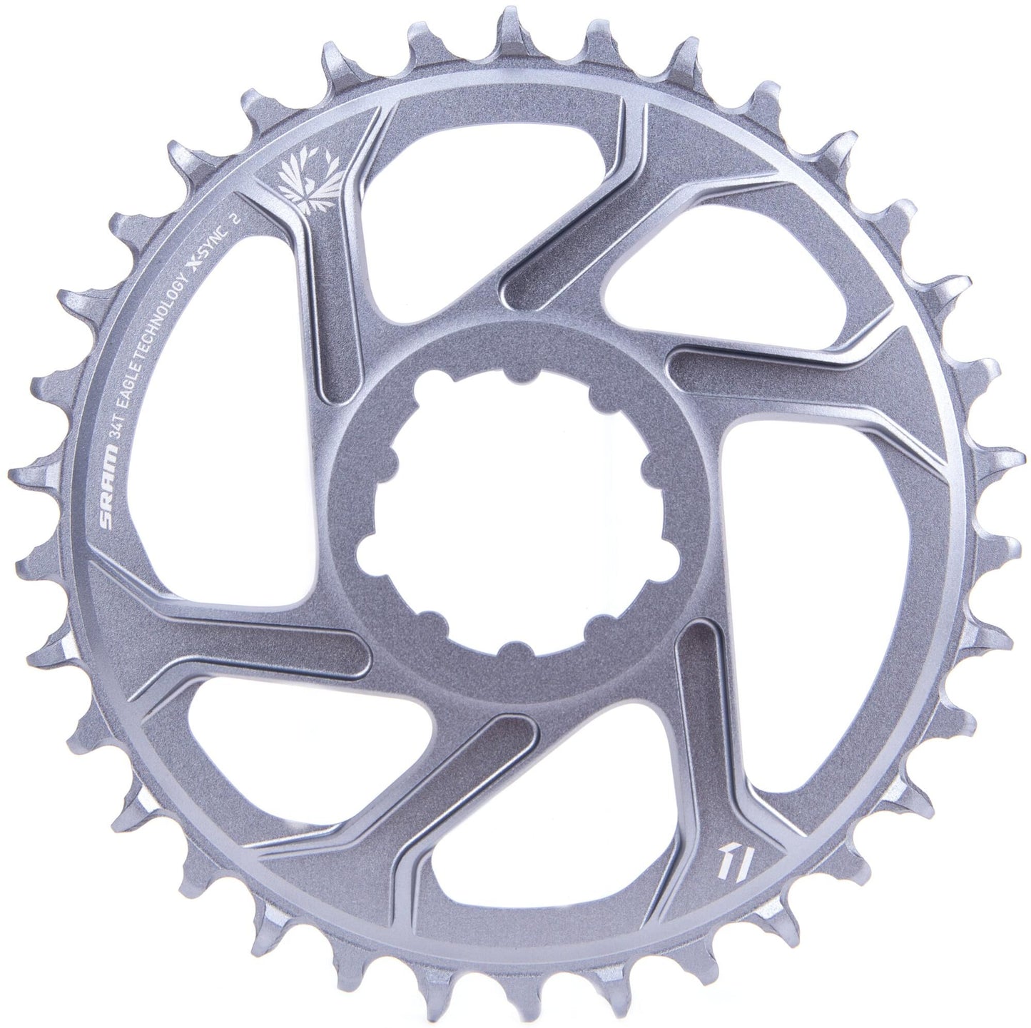 Anello a catena SRAM X-Sync 2 34T Grigio polare