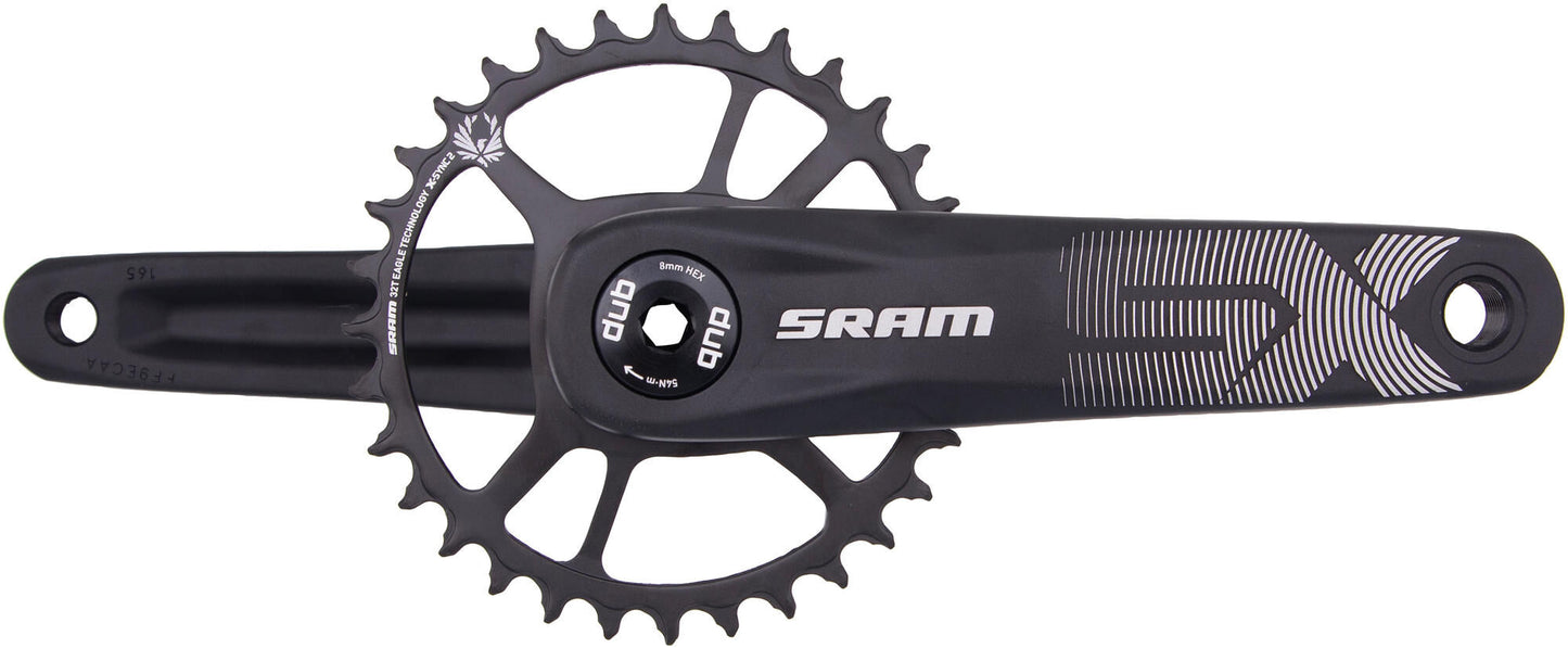 Sram kettenradgarnitur sx eagle crankset force axs dub 32t 165mm