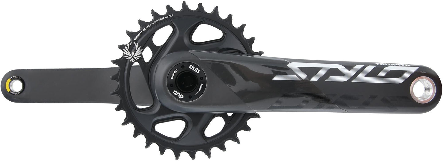 Truvativ kettenradgarnitur stylo carbon eagle crank set stylo car.eagle 30t.dub fatbike