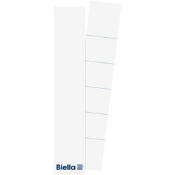 Etichette dorso raccoglitore biella 190164 bianco 27x145mm pal da 25