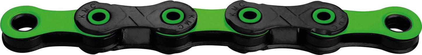 KMC Catena per biciclette DLC 12 126 Schakels - 5,2 mm - Verde Nero
