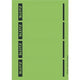 Etichette dorso raccoglitore leitz verde 100 pezzi di carta