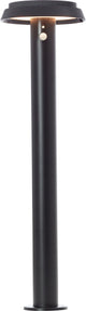 Brilliant alvero - buiten sokkellamp - hoogte 70 cm - led 4w - solar - 500 lm - 3000k - ip44 - sensor - zwart