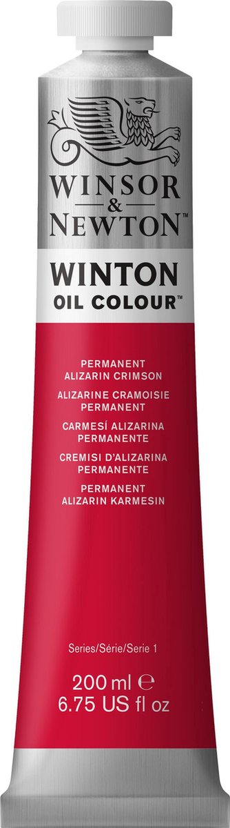 Winsor Newton Colori ad olio Winton 200ml permanenti alizarina cremisi
