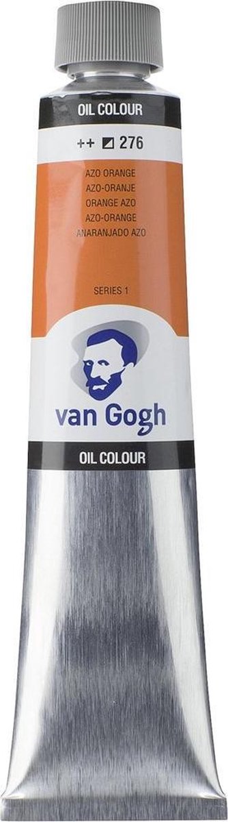 Tubo di pittura a olio Van Gogh da 200 ml azo-arancione 276
