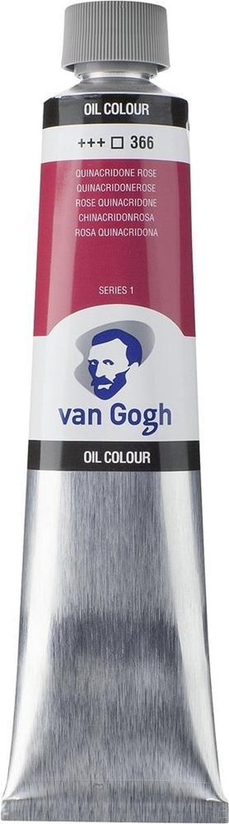 Tubo di pittura a olio Van Gogh da 200 ml rosa chinacridone (primario) 366