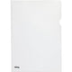 Cartelle a L premium in pp a4 120 micron trasparente opaco con presa per pollice antistatica