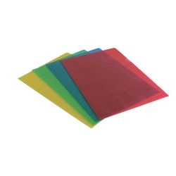 Cartelle a L premium in pp a4 120 micron colorate opache con presa per pollice antistatica