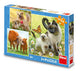 Dinotoys Dino Children's Puzzle con cagnolini e mucche - 3 x 55 pezzi