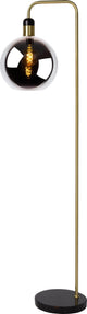 Lucide julius - lampada da terra - ø 28 cm - 1xe27 - fumé