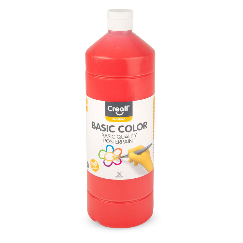 Creall School Esegui rosso chiaro, 1 litro