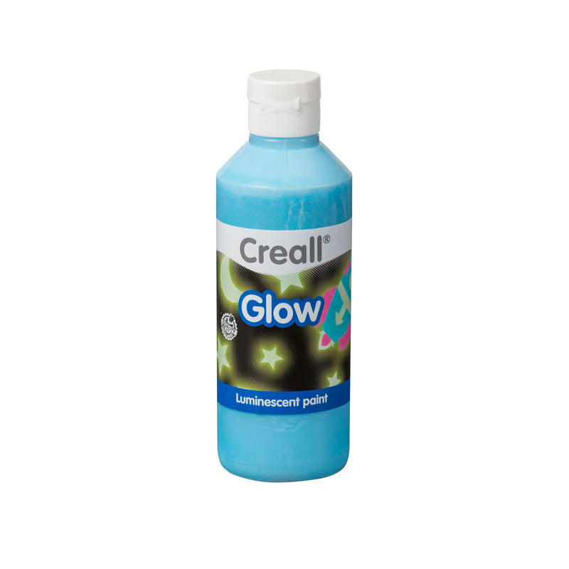 Creall glow in the dark verf blauw 250ml