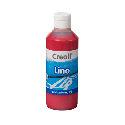 Creall Lino Blockprint Paint scuro rosso, 250 ml