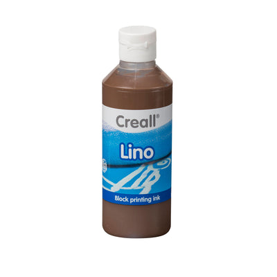 Creall Lino Blockprint Paint Brown, 250 ml