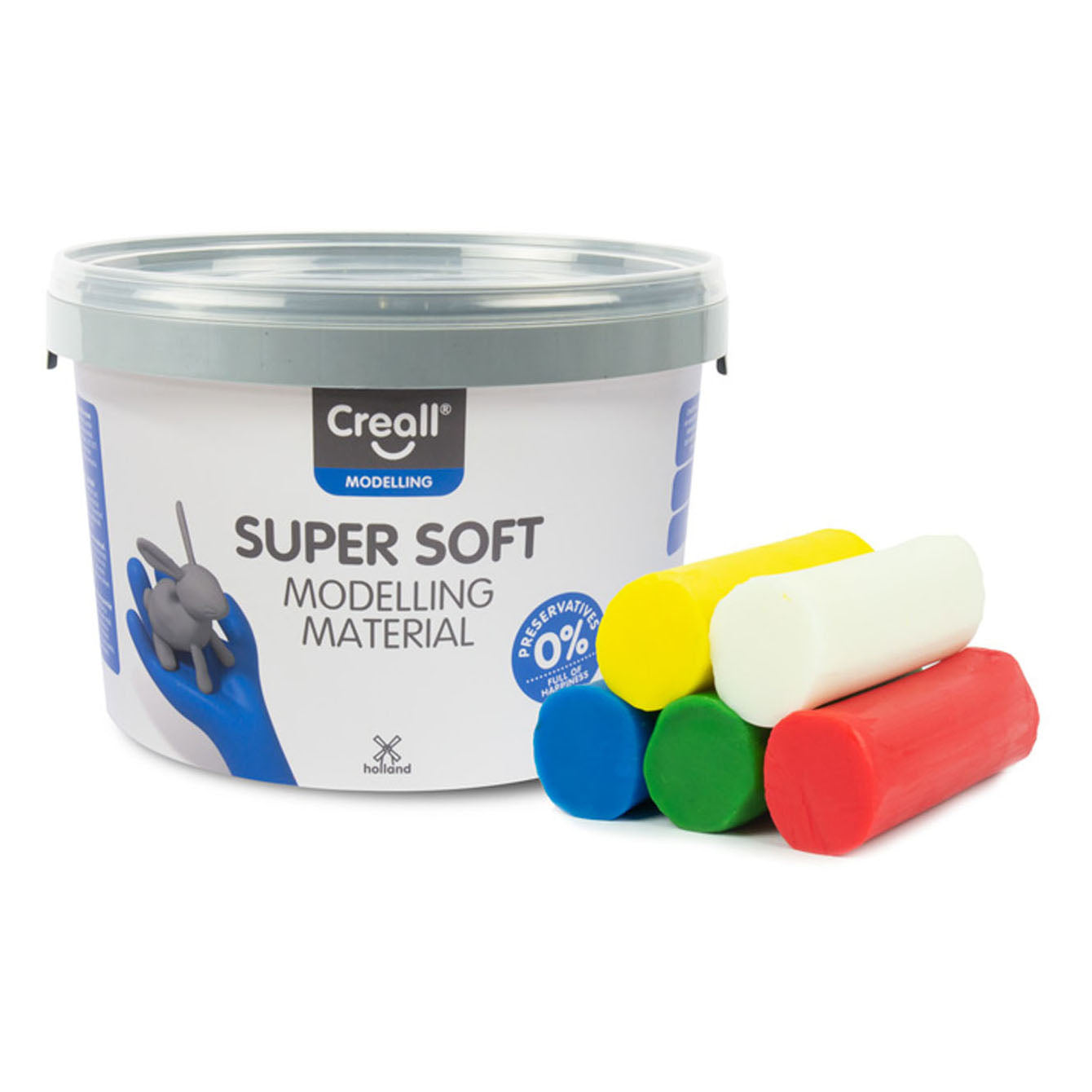 CREALL CYPERSOFT CLAY 5 COLORES, 1750GR.