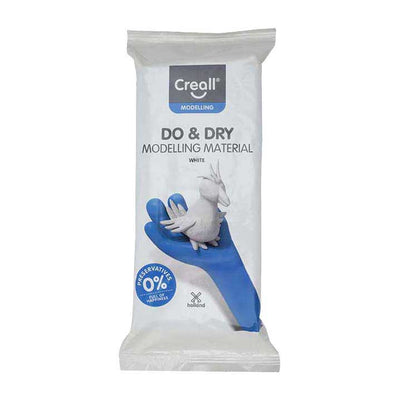Creall Do Dry Boetseerklei Conserveringsvrij Wit, 1000gr.