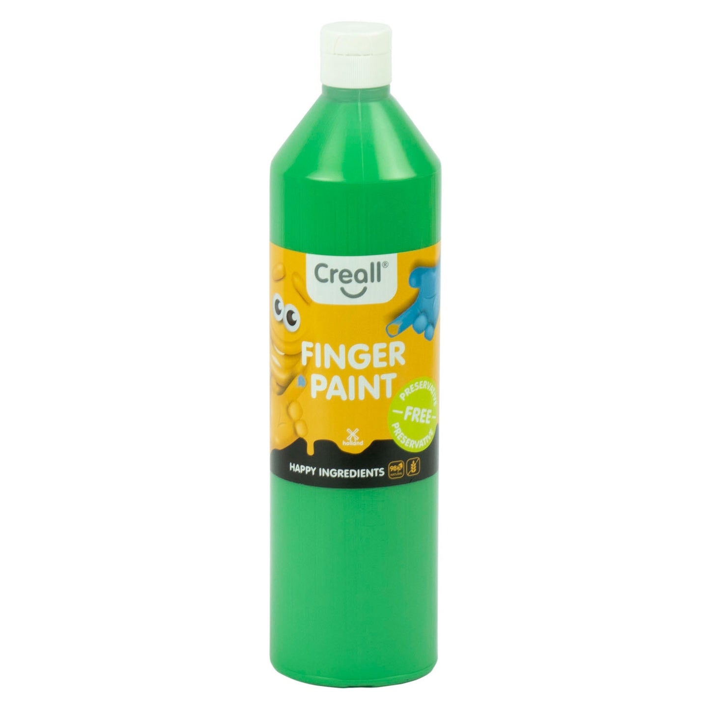 Conservación de pintura con dedo creal -verde libre, 750 ml