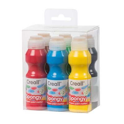 Marcadores de pintura esponjosos creales, 6x70ml