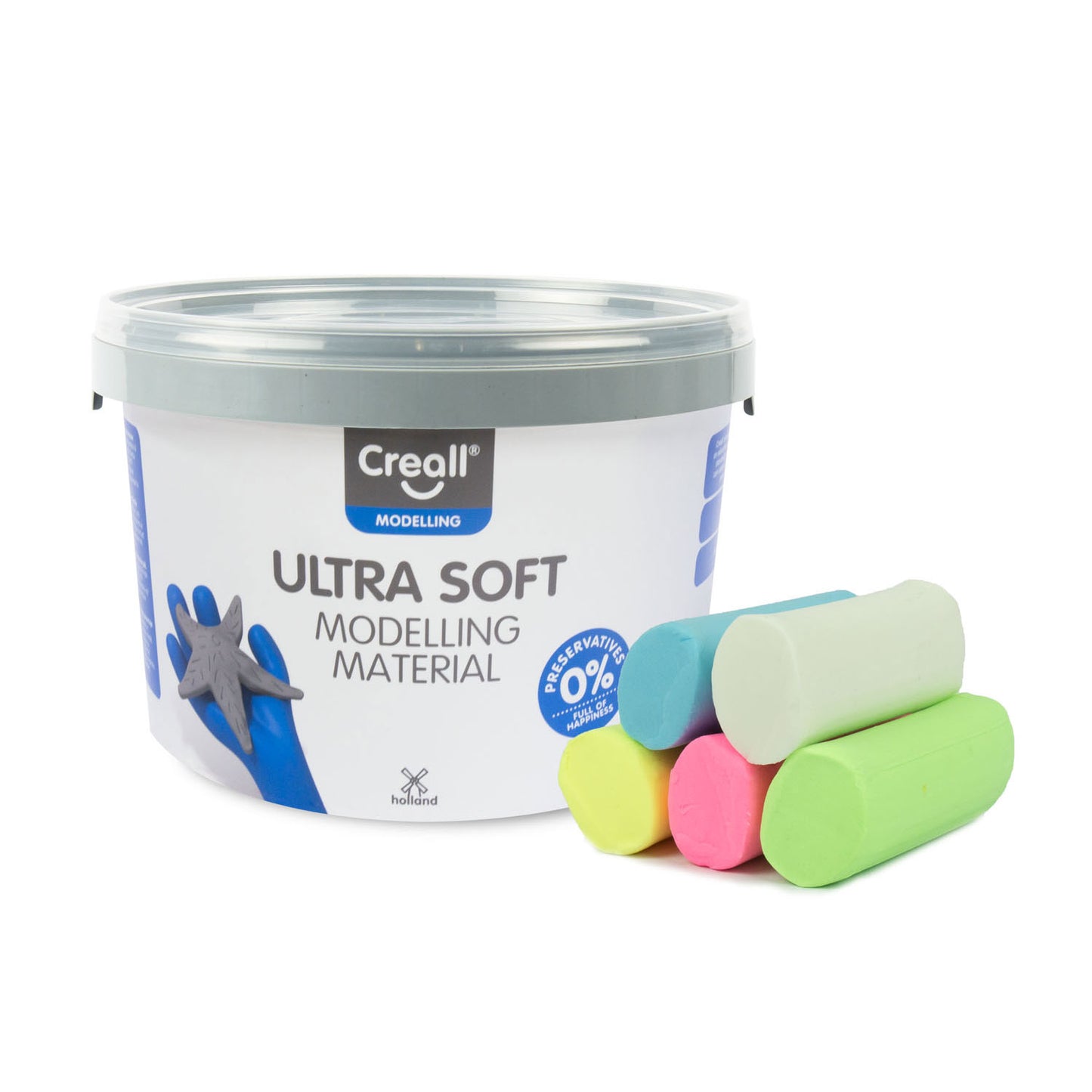 CREALL Ultra Soft Clay Pastel, 1100gr.