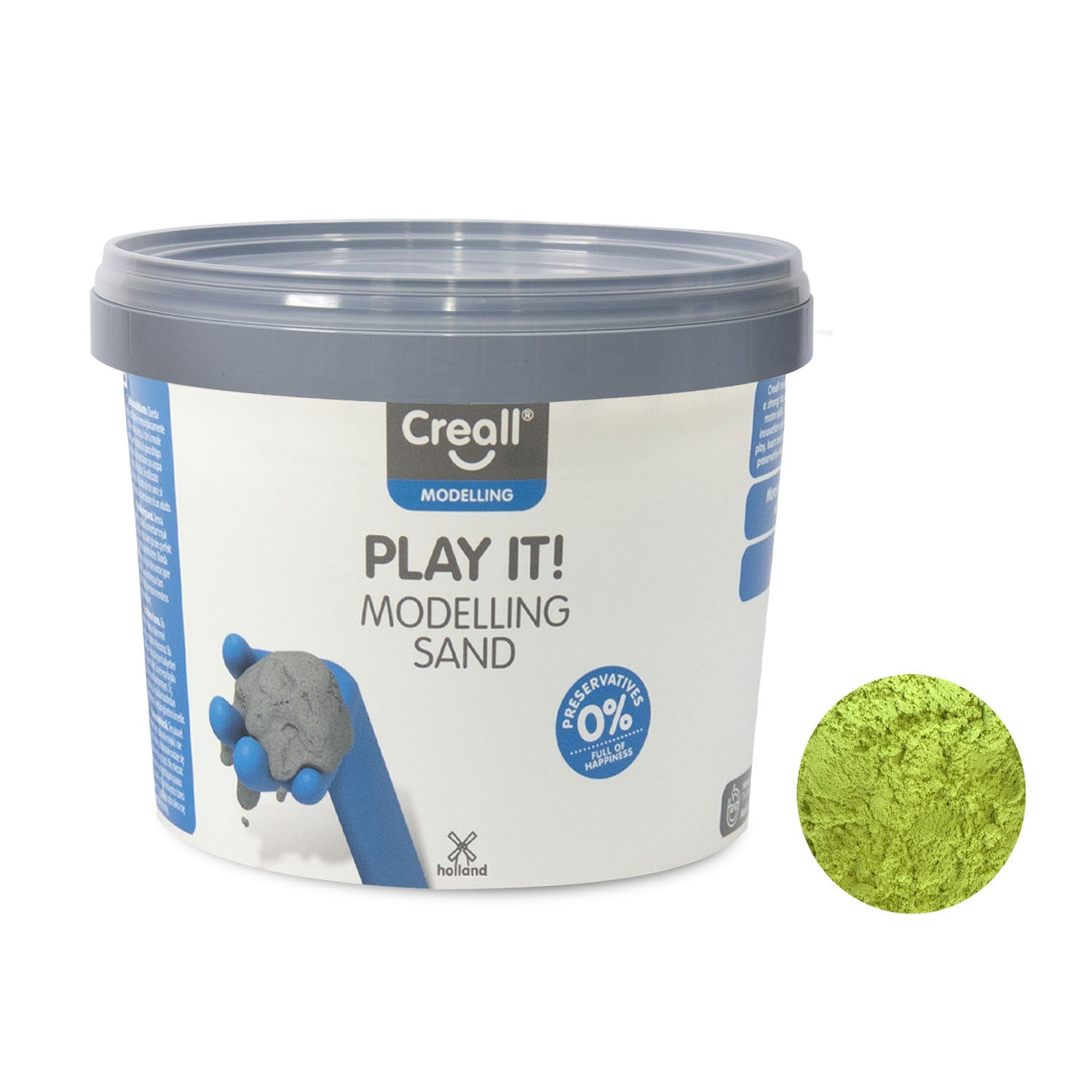 Creall play it speelzand geel, 750gr.