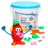 Creall funny characters klei accessoires, 130dlg - afbeelding 1
