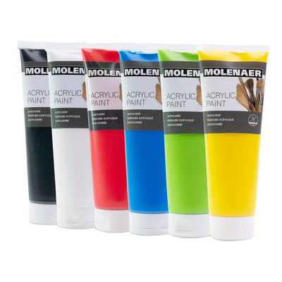 Pintura acrílica de Molenaer, 6x250ml