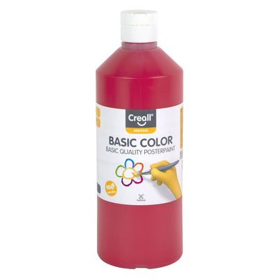 Pintura escolar Creall rojo oscuro - 500ml