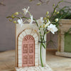 Ideas 4 seasons beeld voordeur met vaas 11,8x6,8x16,2cm 3 assorti