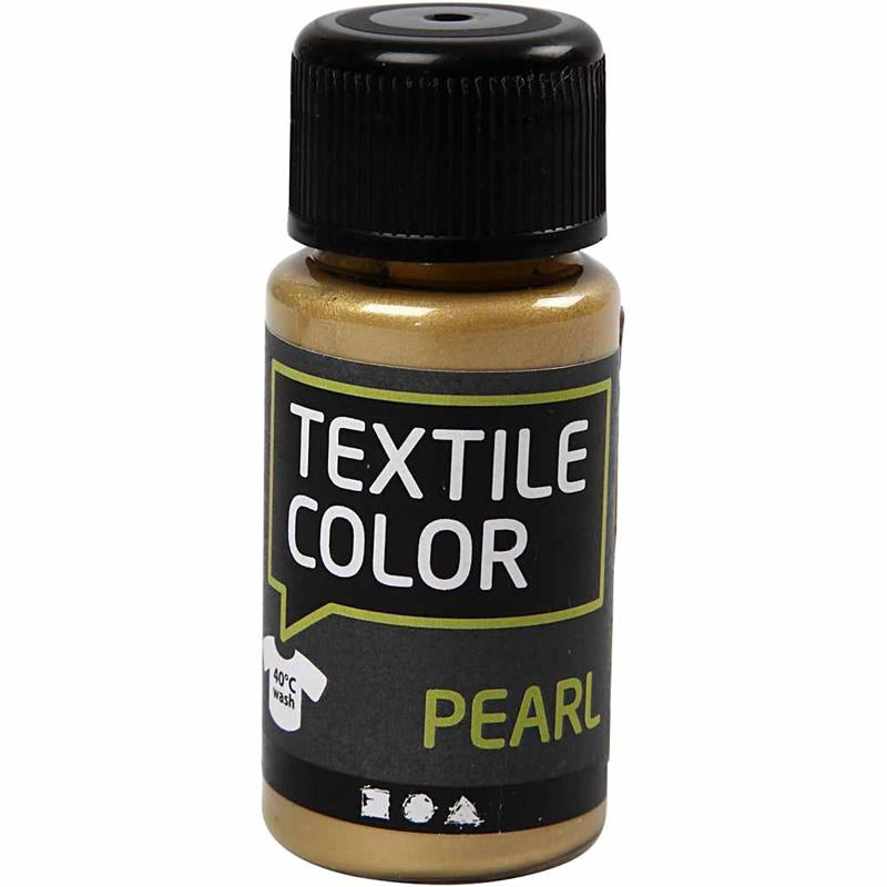 Creative Company Textile Color -Cover Testile Paint Gold Pearl, 50ml
